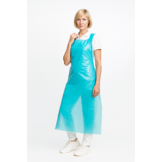 Vienreizlietojamais priekšauts HYGOSTAR, 125x70cm, LDPE, 20my, zils, 100gab