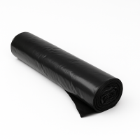 Atkritumu maisi 200L,75x125cm, melni, 80mirk, LDPE, 10gab/rul