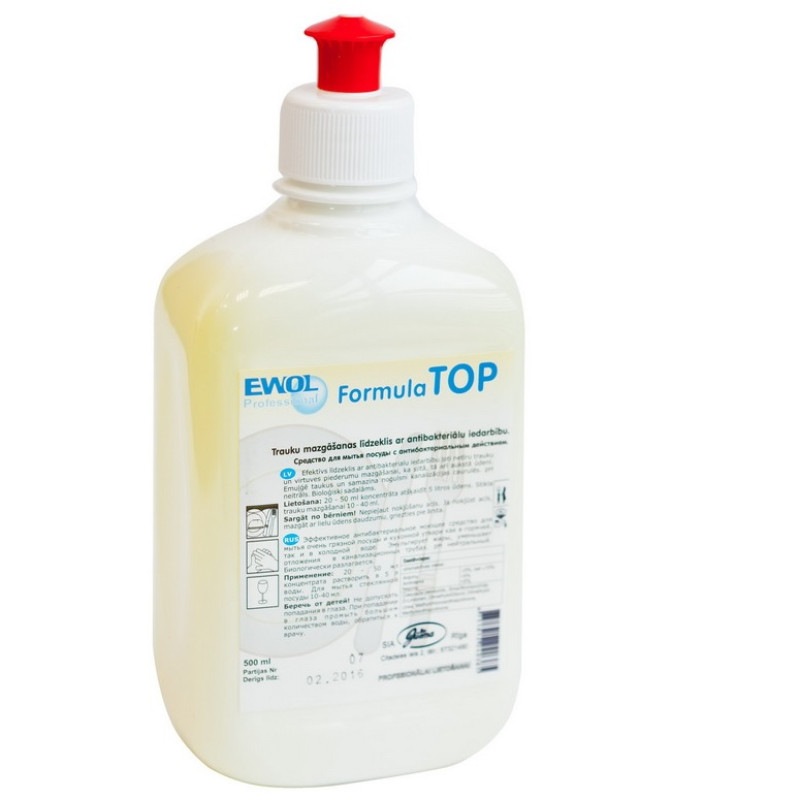 Trauku mazgāšanas līdzeklis, EWOL TOP, antibak., (500ml)