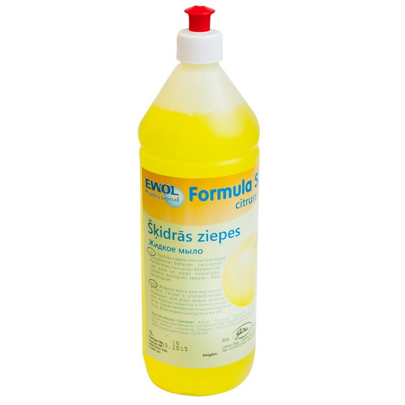 EWOL Professional Formula S šķidras ziepes, citrus, 1L