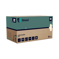 Lateksa cimdi bez pūdera GD05, natural, XL izmērs,100gab.