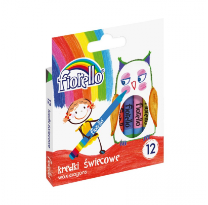 Krītiņi vaska 12 krāsas Fiorello