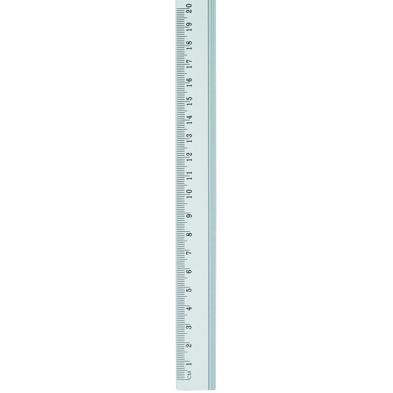 Lineāls GRAND 20 cm aluminīja