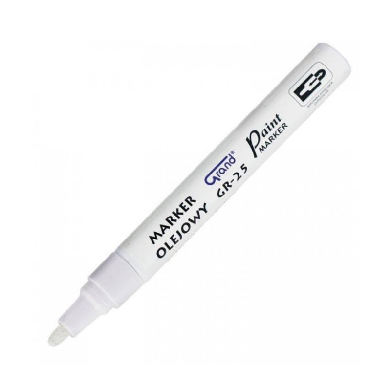 Perman.marķieris PAINT GR-25 balts 1.8-2.8mm Grand