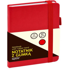 Klade A6/80 lapas, ar gumiju, rūtiņu, sarkana,