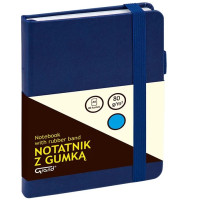 Klade A6/80 lapas, ar gumiju, rūtiņu, tumši zila,