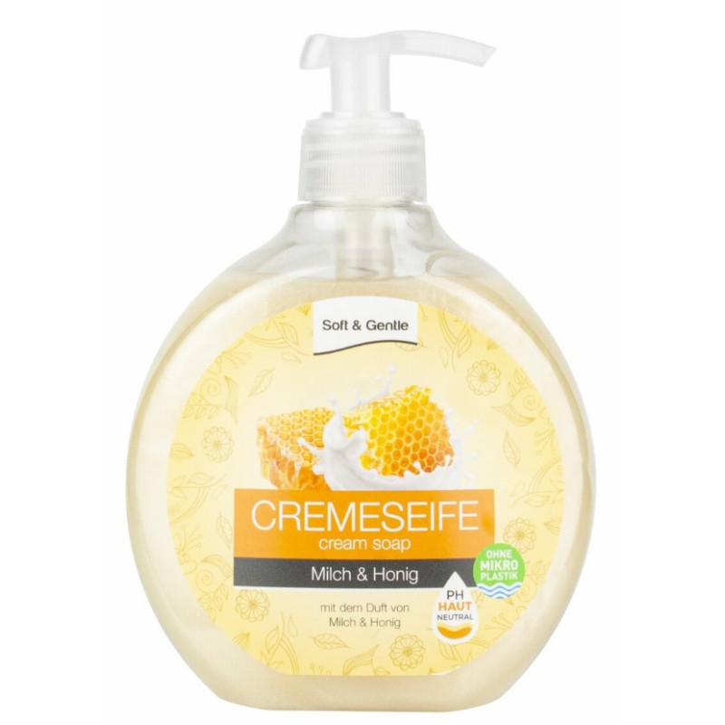 SOFT & GENTLE krēmziepes piens/medus 500ml. ( Izcelsmes valsts Vācija )