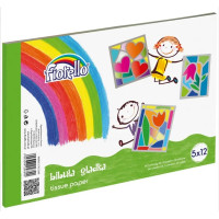 Zīdpapīrs A4 12 krāsas pa 5 lapas (60 lapas)