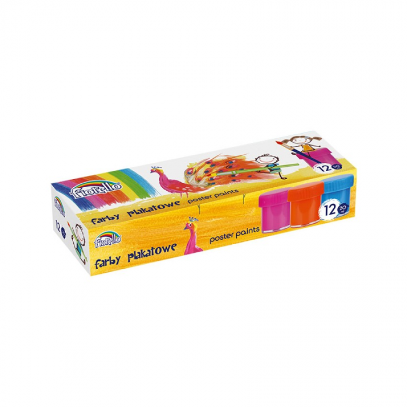 Guaša krāsas 12 krāsas Fiorello