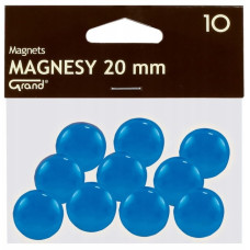 Magnēti 20 mm, zila krāsa PL