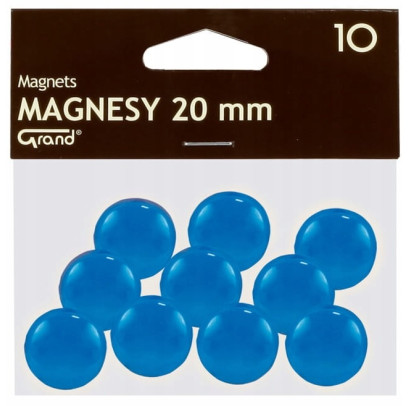 Magnēti 20 mm, zila krāsa PL