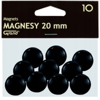 Magnēti 20 mm, melna krāsa PL