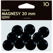Magnēti 20 mm, melna krāsa PL