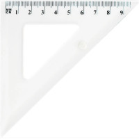 Trīsstūris 45*/10cm caurspīdīgs GR854T