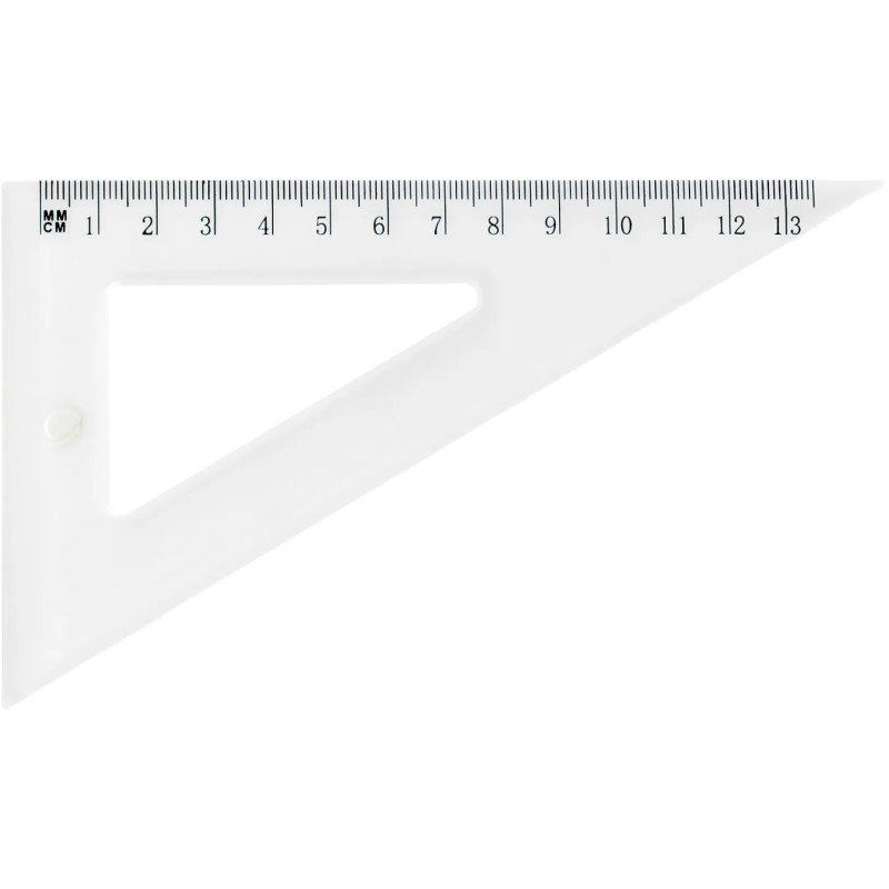 Trīsstūris 60*/13cm caurspīdīgs