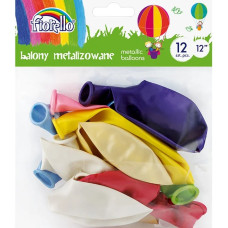 Gaisa baloni asorti metalic 30cm 12collas 12 gab