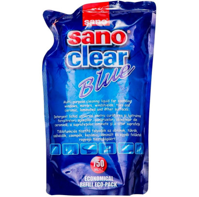 SANO sanoclear refill stiklu mazgāšanas līdzeklis, 750 ml