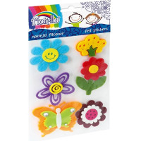 Dekors ziedi un taurenis pašlīmējošs