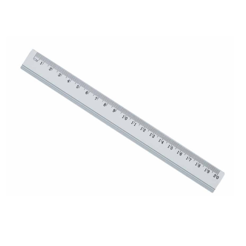 Lineāls 20cm caurspīdīgs GRAND