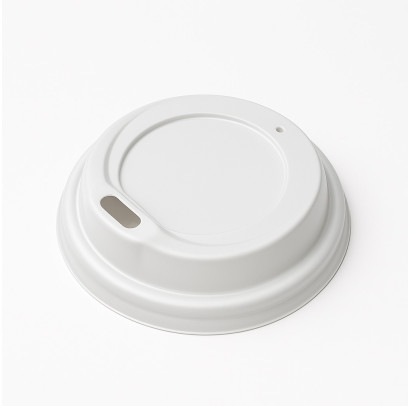 Vāciņš glāzēm 240 ml PS balts diametrs 80 mm, 100 gab