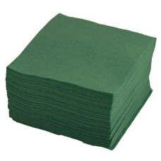 Galda salvetes, 24x24cm, 1-kārt., (100gab), zaļas