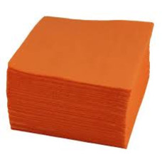 Galda salvetes, 24x24cm, 1-kārt., (100gab), oranžas