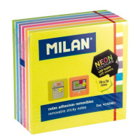 Līmlapiņas 76x76mm, 400 lap. 6 neona krāsas Milan