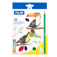 Zīmuļi krāsainie 18 krāsas Milan