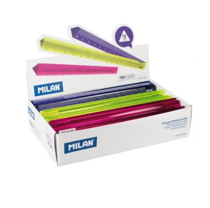 Lineāls 15cm NEW LOOK trīsstūrveida