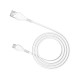 Kabelis USB - Type-C,  1m. 3.1A, balts, Jellico