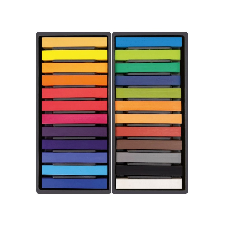 Pasteļkrītiņi SOFT PASTELS 24 krāsas Milan