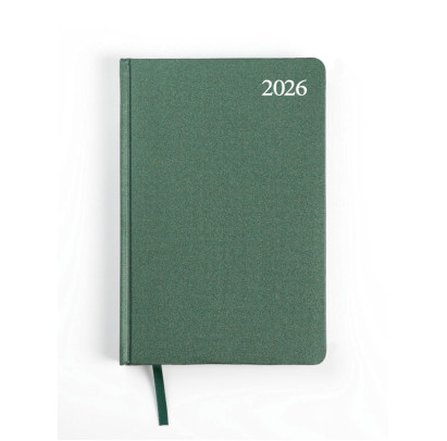 Dienasgrāmata A5 Standard, zaļa 2027g.