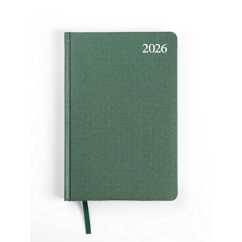 Dienasgrāmata A5 Standard zaļa 2026