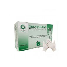 Lateksa cimdi GREATGLOVE, bez pūdera, XL izmērs, 100gab