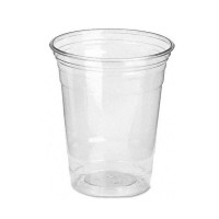 Glāzes PET 255ml  caurspīdīgas, 50gab.