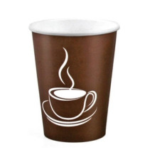 Papīra glāzes 120ml (4oz), "Cup Brown", (50gab) , kaste: 20 iep.