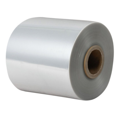 POF plēve 15 mikr 550/550 mm 1250 m caurspīdīga, plēves neto svars 19,00 kg