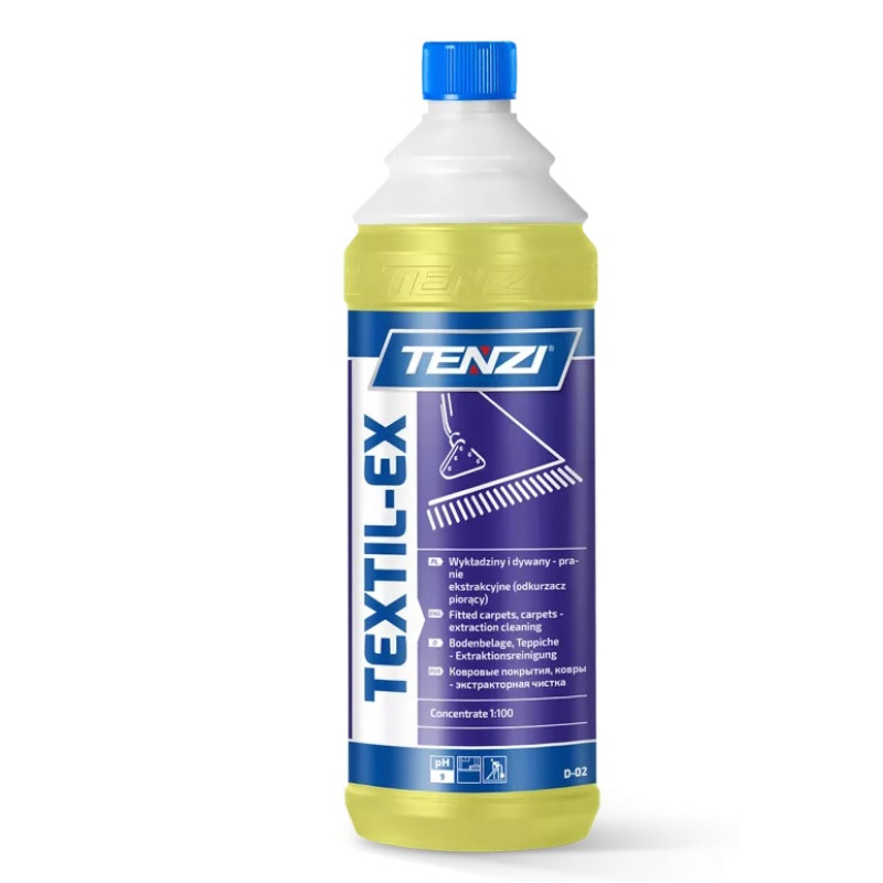 Paklāju mazgāšanas līdzeklis ar ekstrakcijas metodi TENZI Textil-Ex 1L (12/600)