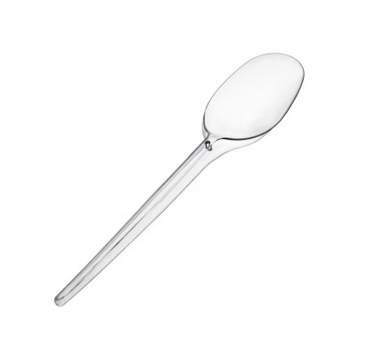 Ēdamkarotes plastmasas 18.5 cm caurspīdīgas, 50 gab