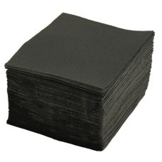 Galda salvetes, 24x24cm, 2-kārt., (200gab), melnas