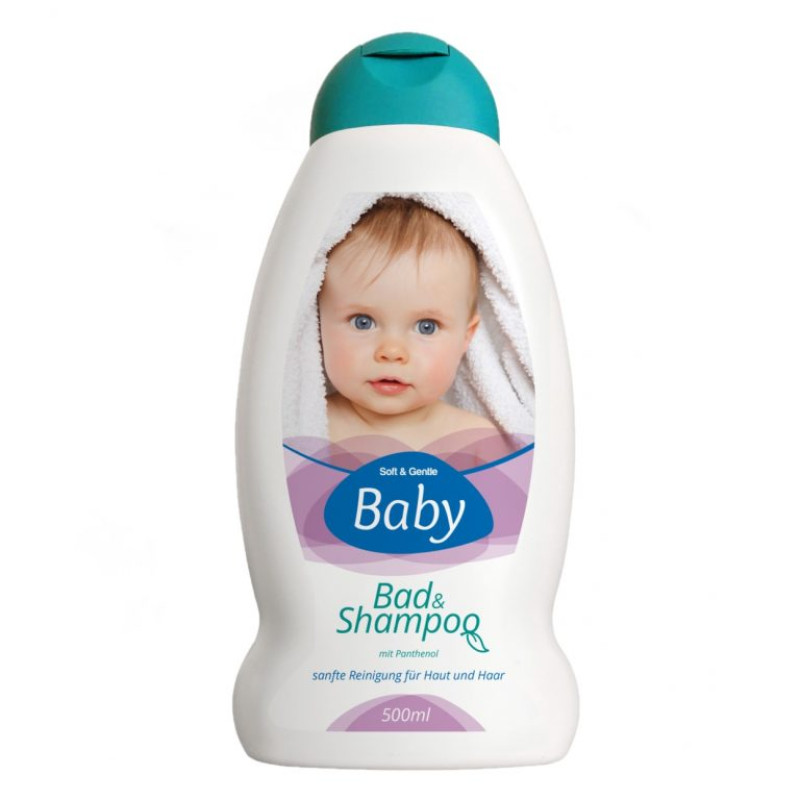 SOFT & GENTLE Baby šampūns un vannas putas 500ml