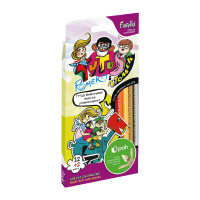 Zīmuļi krāsainie 12 krāsas Super Soft, trīsstūrveida, FIORELLO