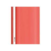 Ātršuvējs A4 sarkans ar caurspīdīgu vāku  PL