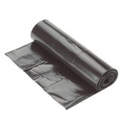 Atkritumu maisi 240L, 90x130cm, melni, 35mikr, LDPE, 10gab./rullī