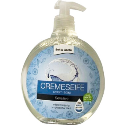 SOFT & GENTLE krēmziepes Sensitive, 500 ml