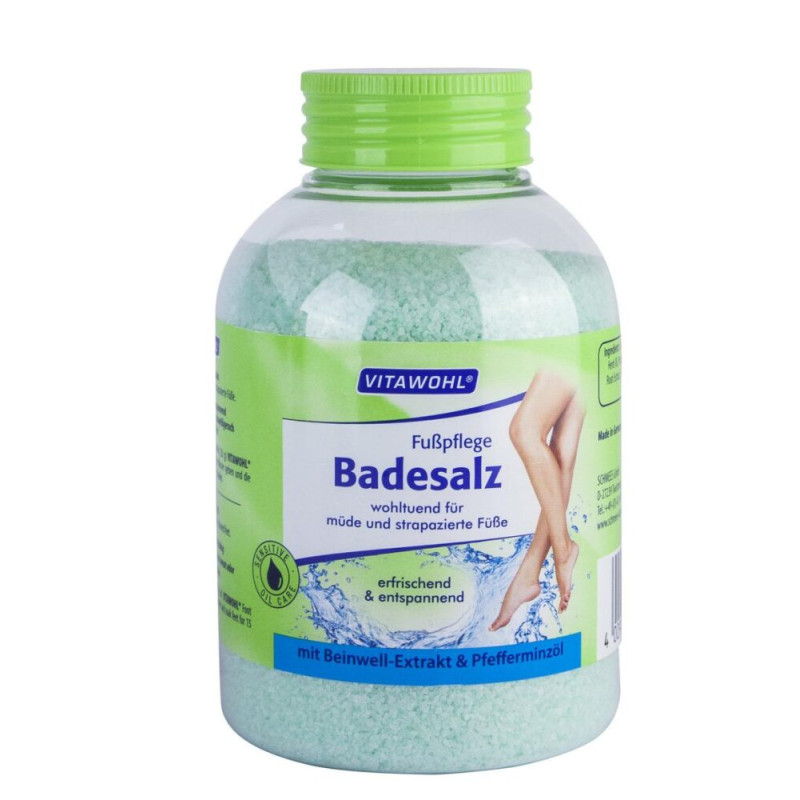 VITAWOHL Fuss-Badesalz ar tauksaknes ekstraktu un piparmētru eļļu 600g. ( Izcelsmes valsts