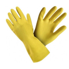 Gumijas cimdi, dzelteni, S izmērs