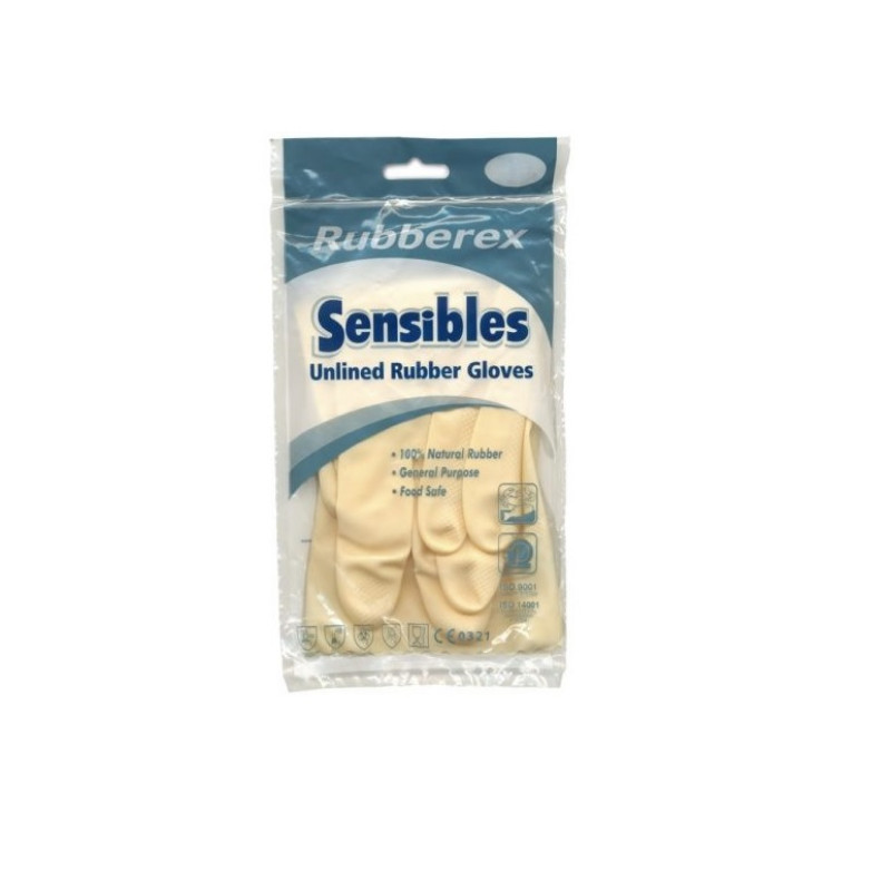 Gumijas cimdi UC1, bēši, L izmērs