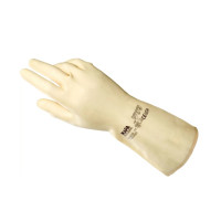 Gumijas cimdi MAPA VITAL 175, 8. izmērs/bešs/100 pāri kastē/310 mm garums