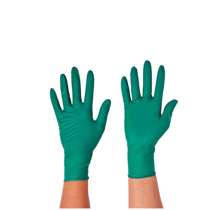 Cimdi medicīniskie ROMED, zaļi, L izmērs, 100gab